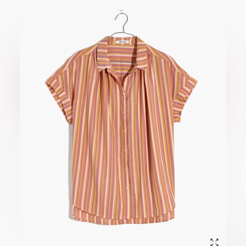 Madewell Central Shirt in Rainbow Stripe